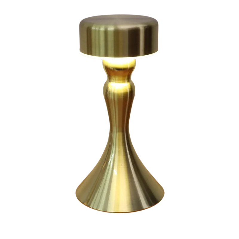 GoldenGlow – Lampe de Table Sans Fil de Luxe avec Fonction de Recharge