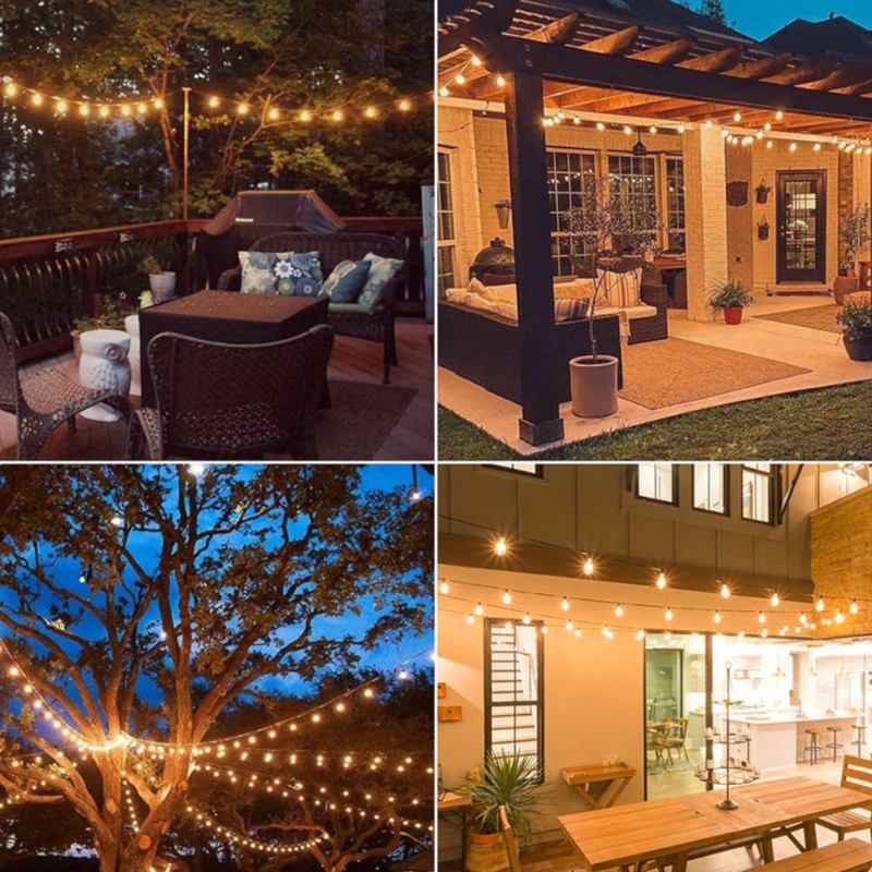 HydraGlow Lampes LED Extérieur Étanches Modernes Jardin Noir