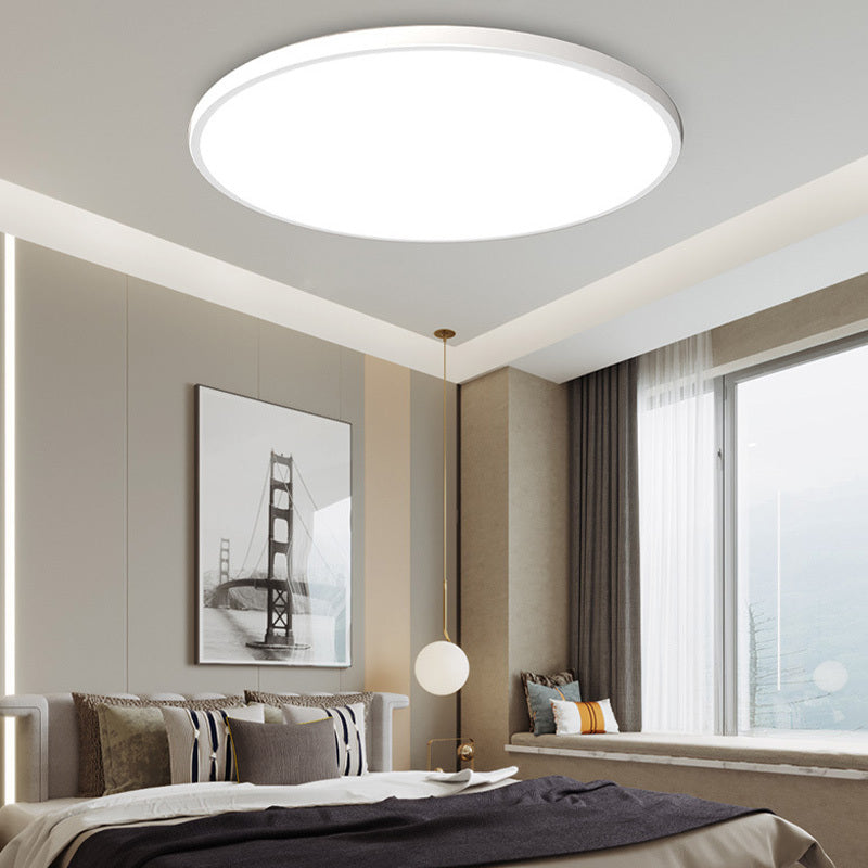 LumoAstra – Plafonnier LED Rond Moderne Noir/Blanc Salle à Manger