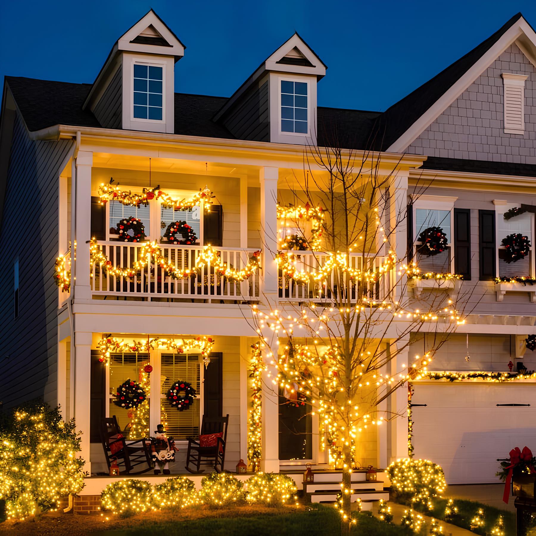 Guirlande lumineuse solaire LED blanc chaud extérieur jardin IP65 étanche design moderne