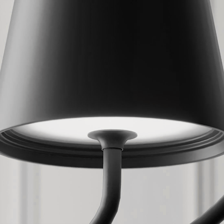Luminara – Suspension Moderne, Design Minimaliste, Salon, Noir