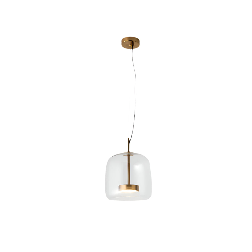 Orvian – Suspension LED Vintage Finition Dorée Salon
