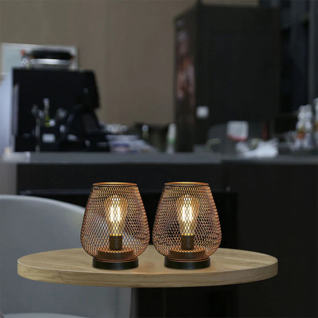 Éclatino Lanterne LED Sans Fil, Style Moderne, Terrasse, Noir