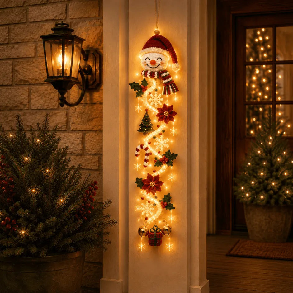 Affiche de Porte de Noël Lumineuse – 6 Designs Festifs pour une Décoration de Noël Chaleureuse 0
