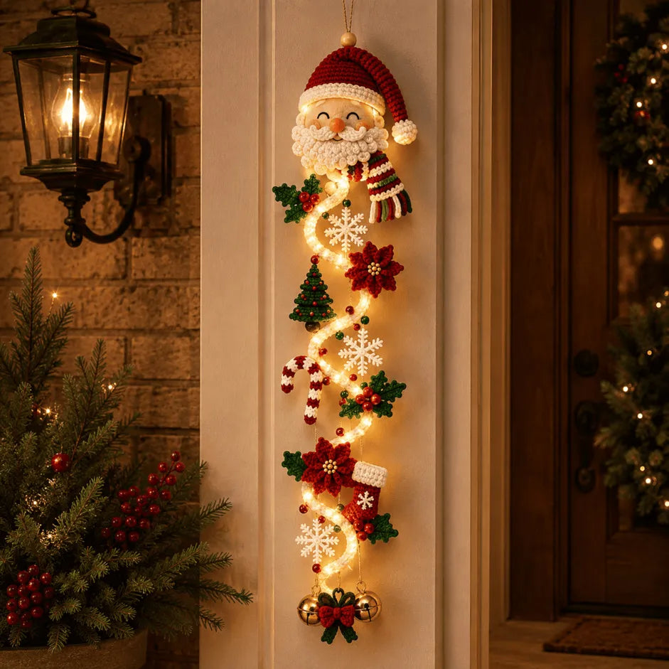 Affiche de Porte de Noël Lumineuse – 6 Designs Festifs pour une Décoration de Noël Chaleureuse 10