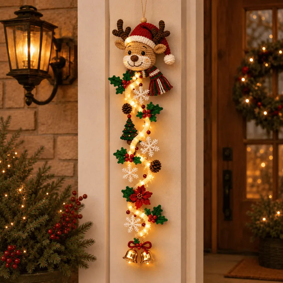 Affiche de Porte de Noël Lumineuse – 6 Designs Festifs pour une Décoration de Noël Chaleureuse 11