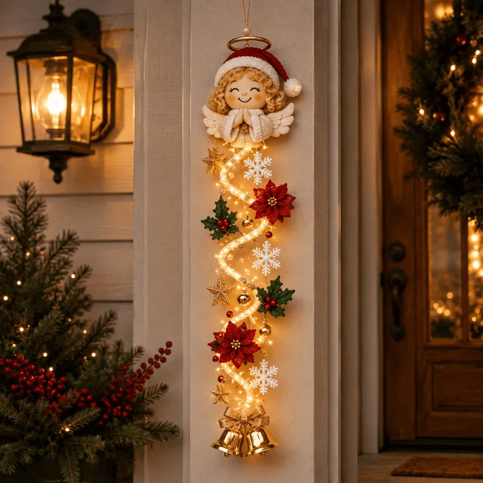 Affiche de Porte de Noël Lumineuse – 6 Designs Festifs pour une Décoration de Noël Chaleureuse 12