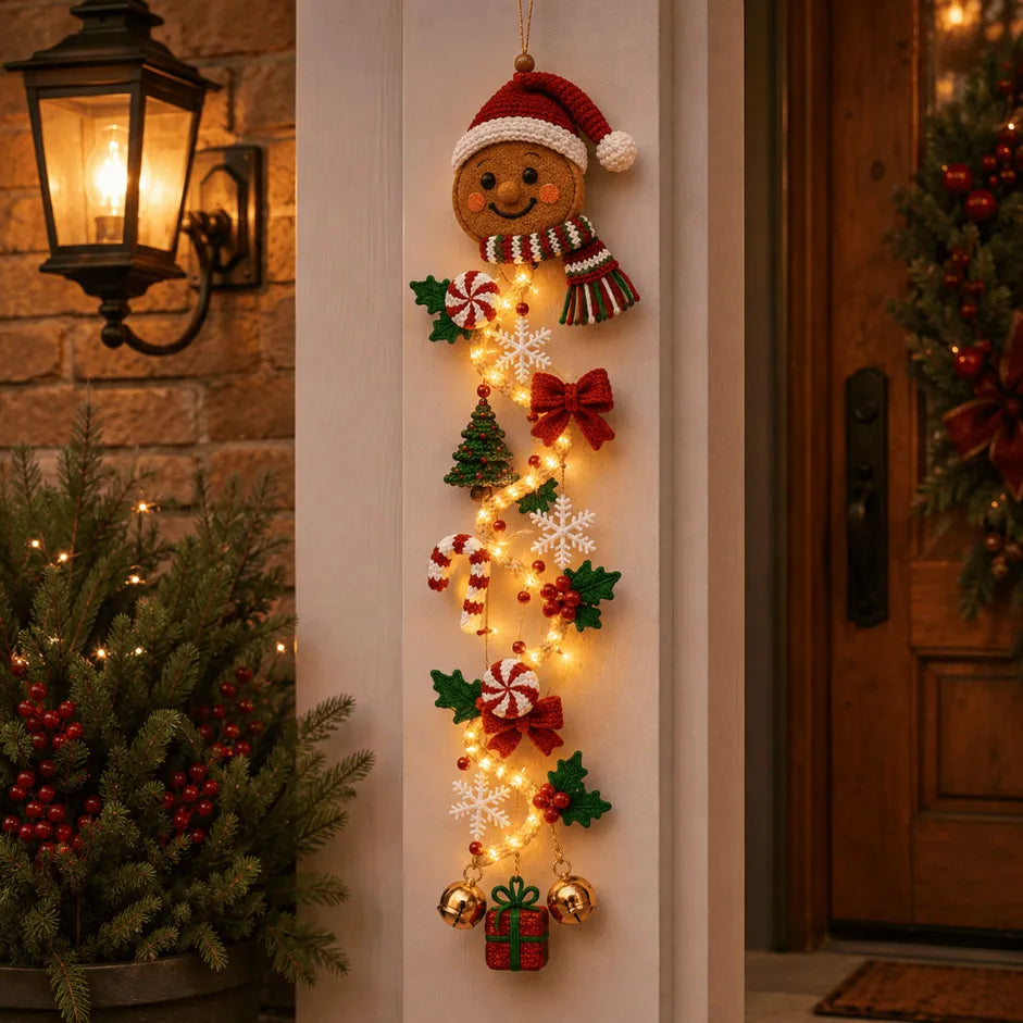 Affiche de Porte de Noël Lumineuse – 6 Designs Festifs pour une Décoration de Noël Chaleureuse 9