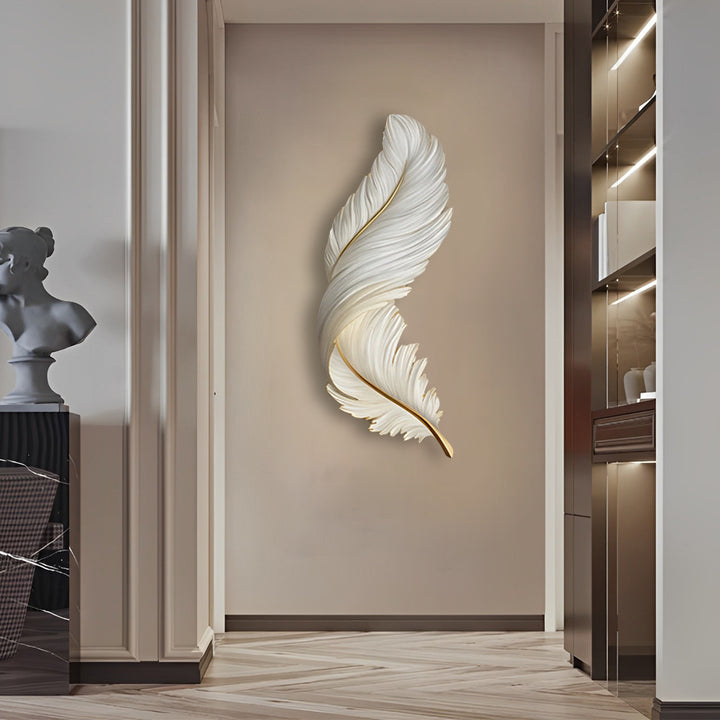 Applique Murale Design | Plumes, LED avec Télécommande USB 13