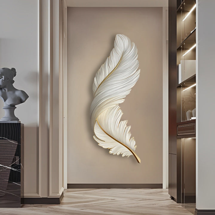 Applique Murale Design | Plumes, LED avec Télécommande USB 15