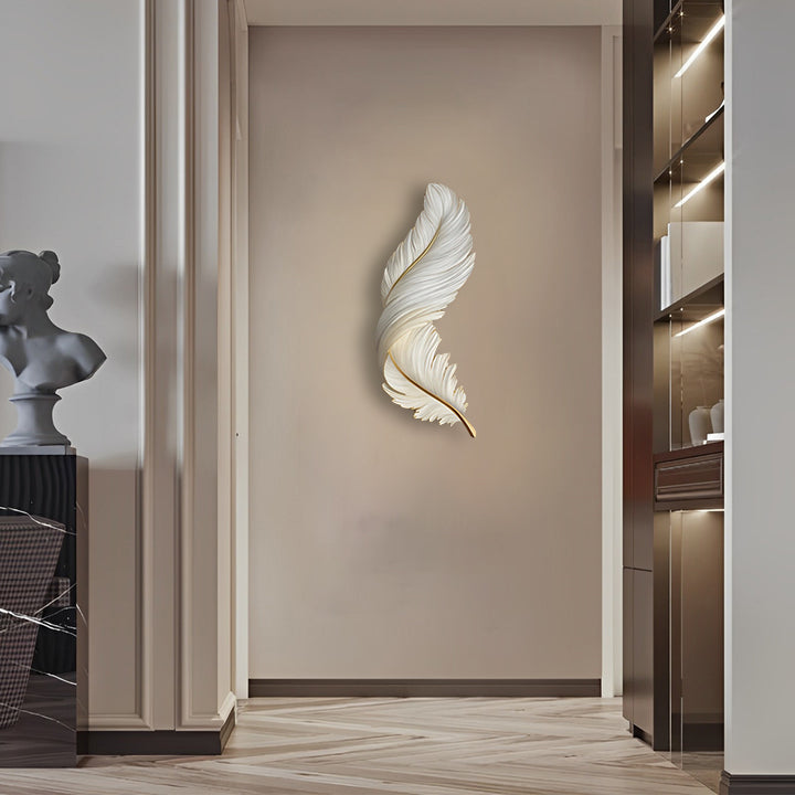 Applique Murale Design | Plumes, LED avec Télécommande USB 7