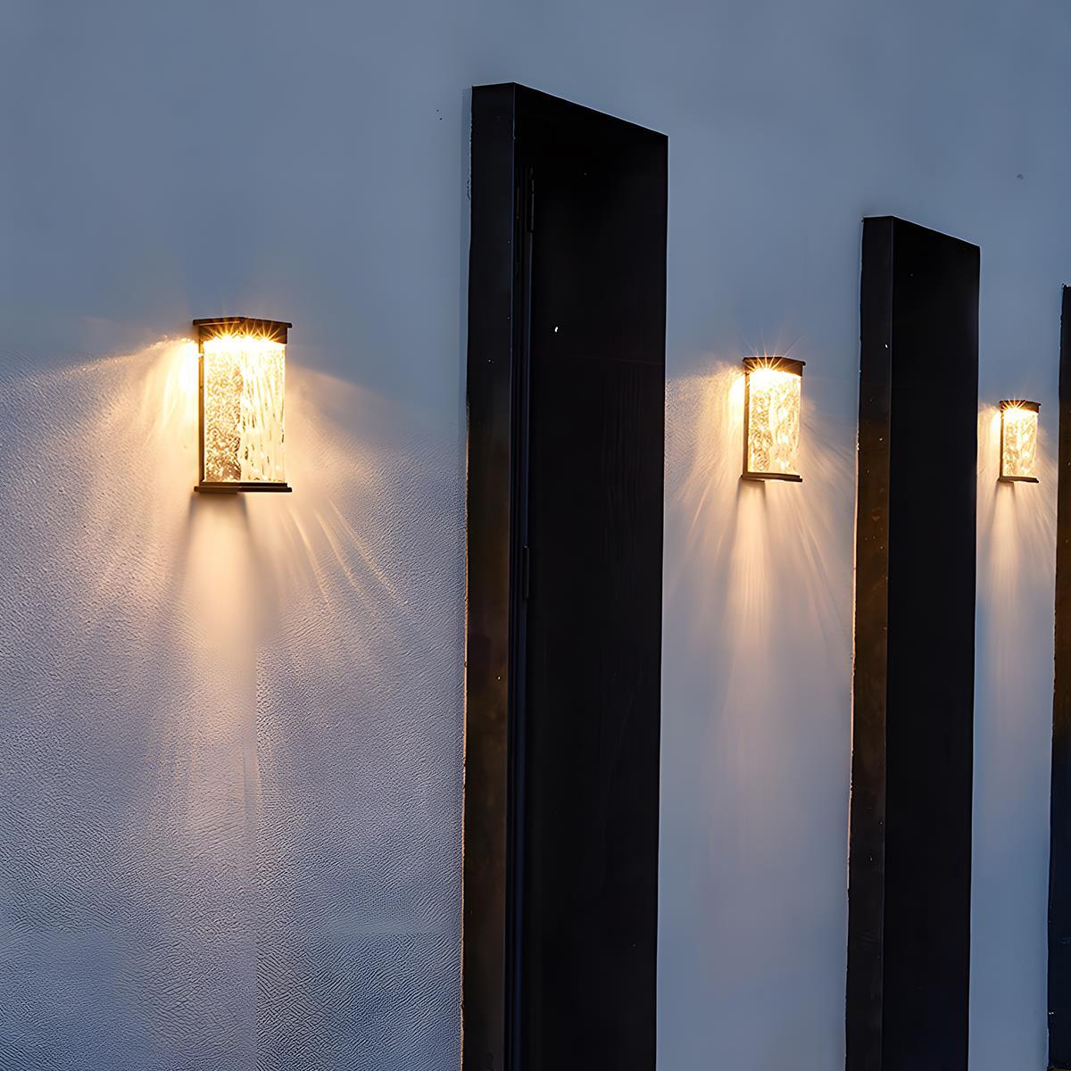 Applique Murale Extérieure | Design Rectangulaire, Étanche, Aluminium 7