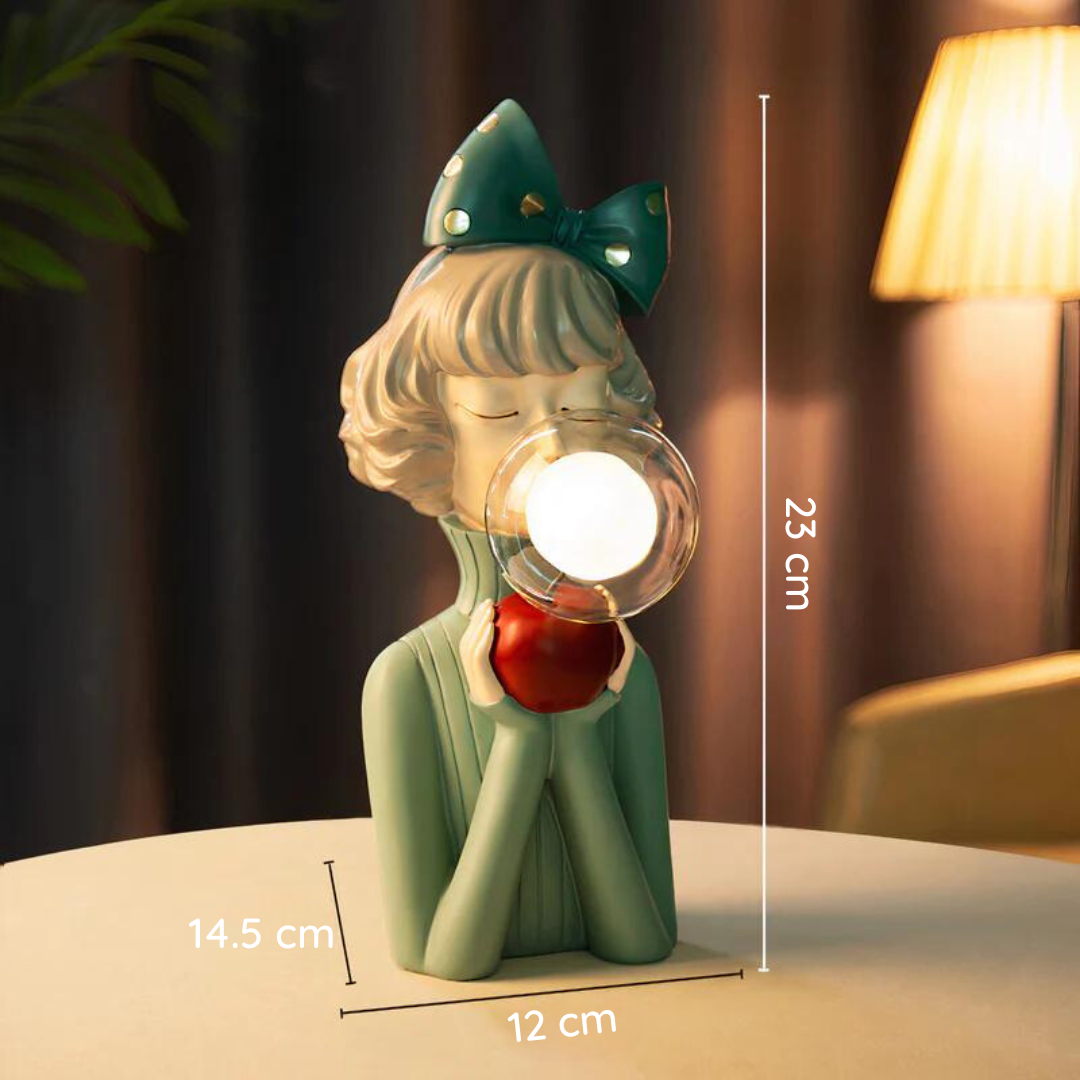 Lampe de Table Artisanale Blanche au Style Moderne pour Salon