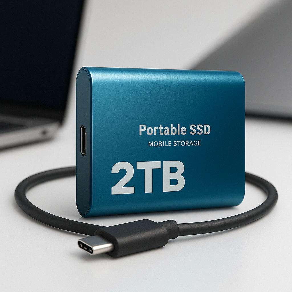 Disque SSD Portable de Stockage Externe Haute Vitesse USB-C 1050 Mo/s