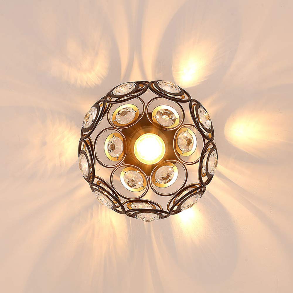 LumaAurora – Plafonnier Cristal Luxe Finition Dorée Salon/Hall