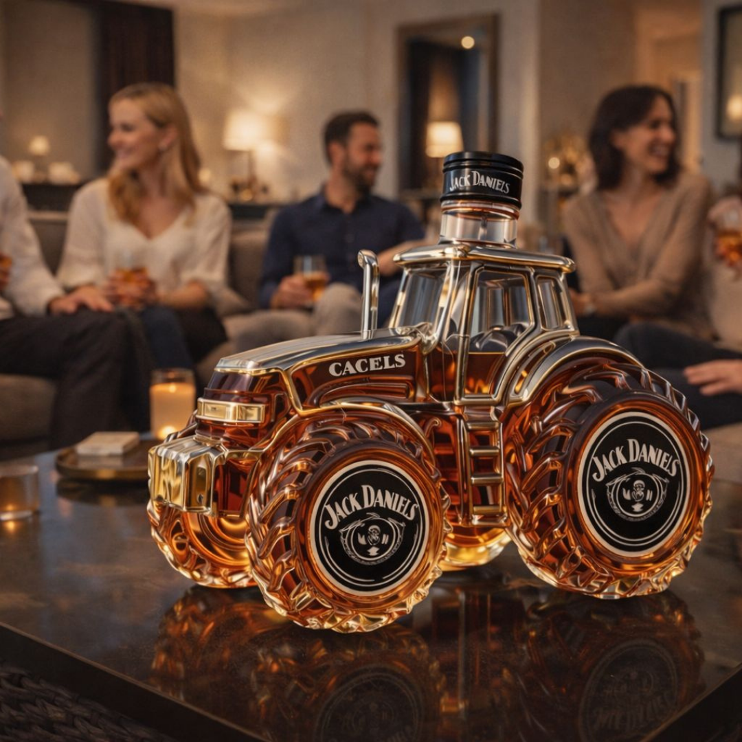 Bouteille de Whisky | Design Tracteur Unique, 500 ml 5
