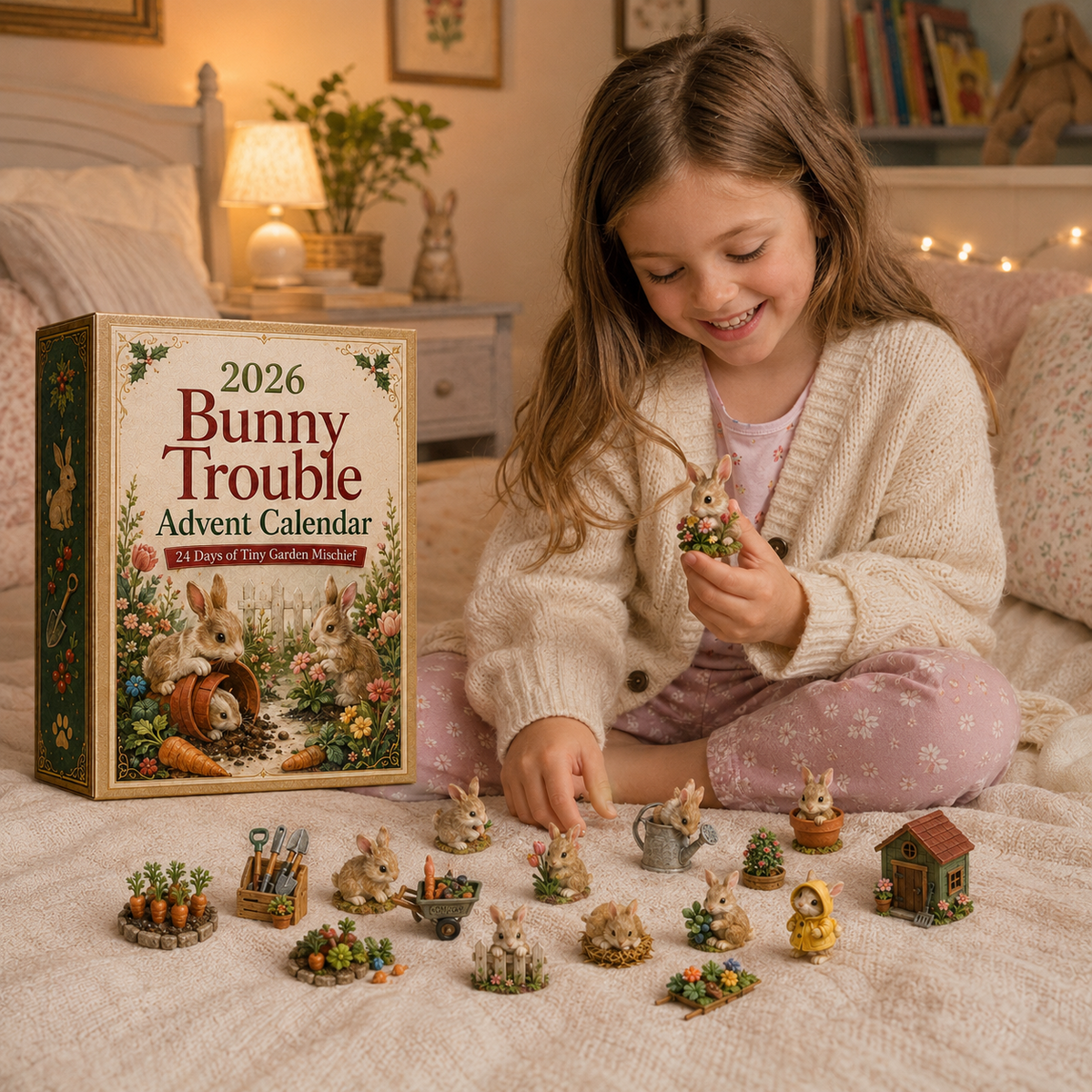 Calendrier de l'Avent Original Bunny Trouble 2026 – 24 Surprises En Forme de Lapin pour Un Compte à Rebours Magique 6