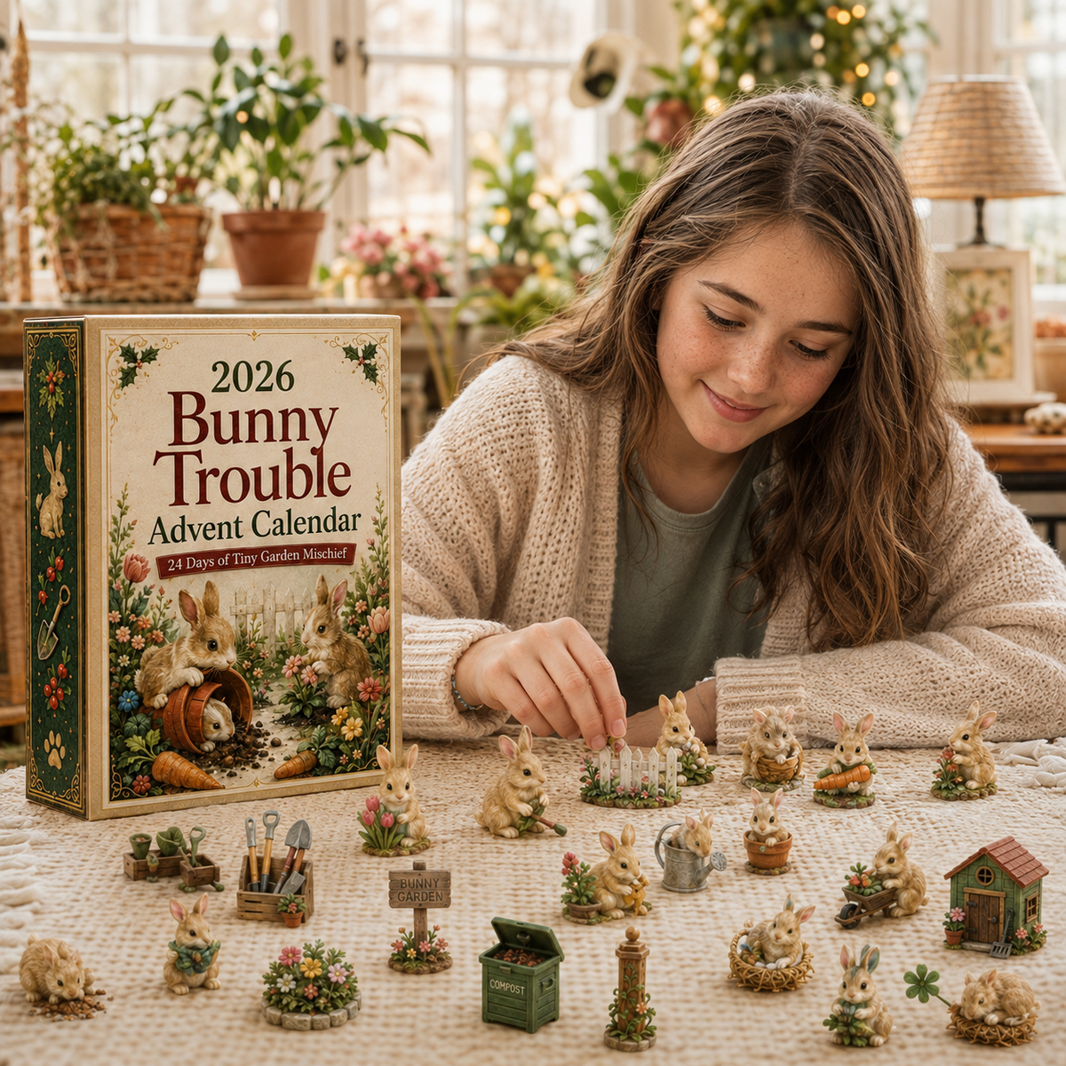 Calendrier de l'Avent Original Bunny Trouble 2026 – 24 Surprises En Forme de Lapin pour Un Compte à Rebours Magique 7