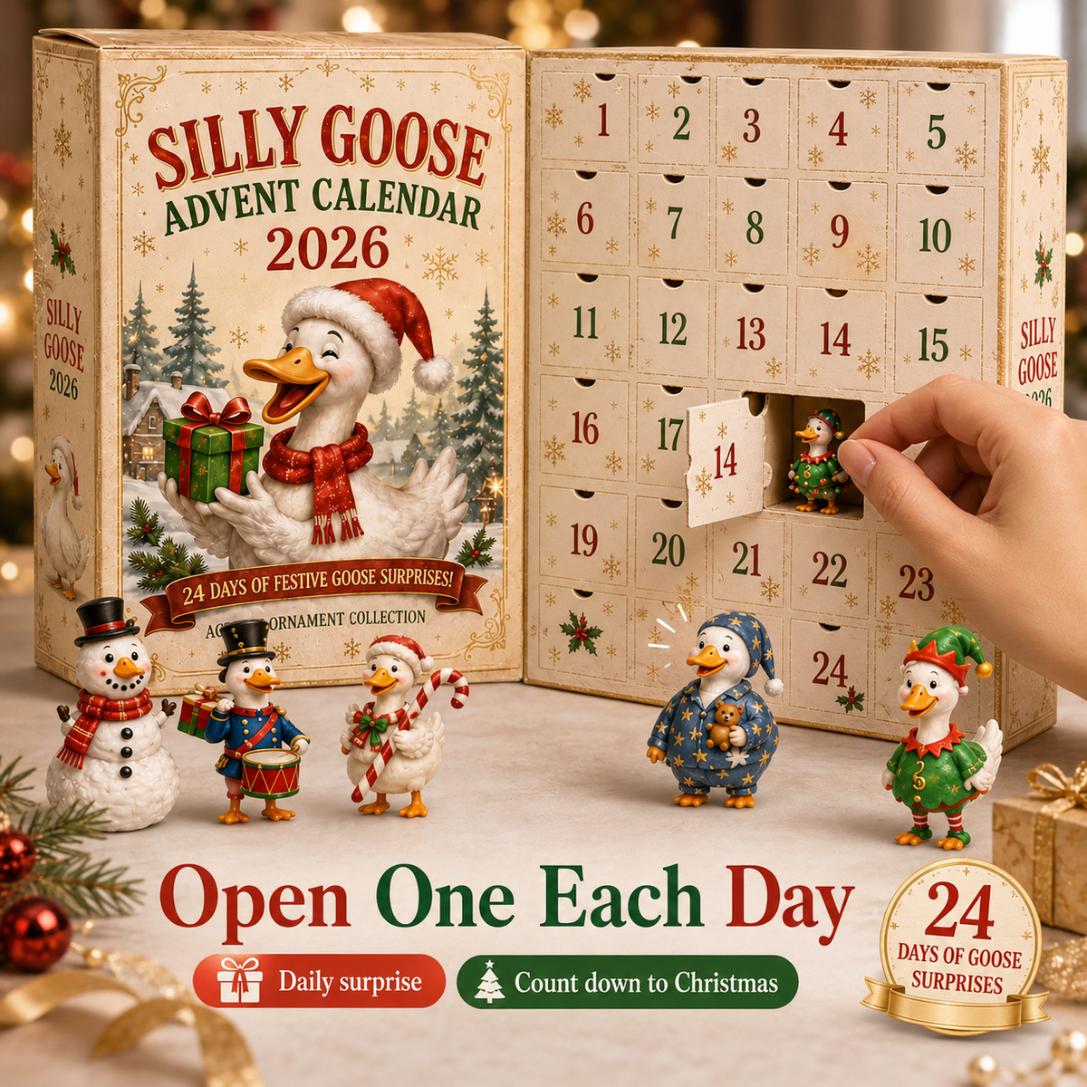Calendrier de l'Avent Original Silly Goose Magic™ – 24 Jours de Surprises Festives 3