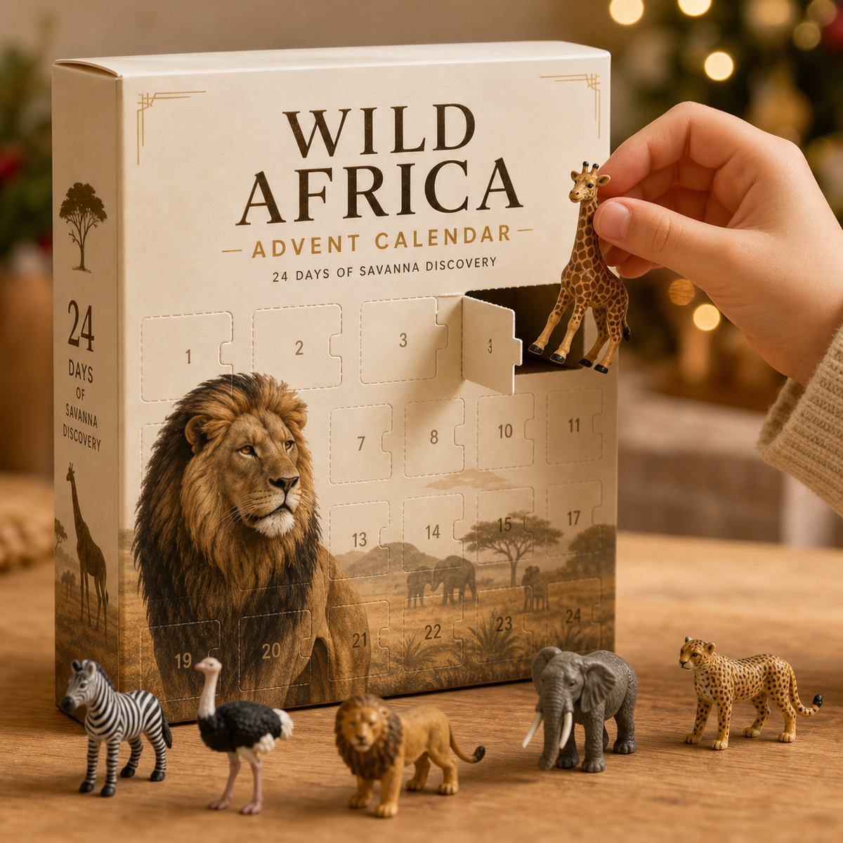 Calendrier de l'Avent Original Wild Africa - 24 Jours d'Exploration de la Savane pour Enfants 3