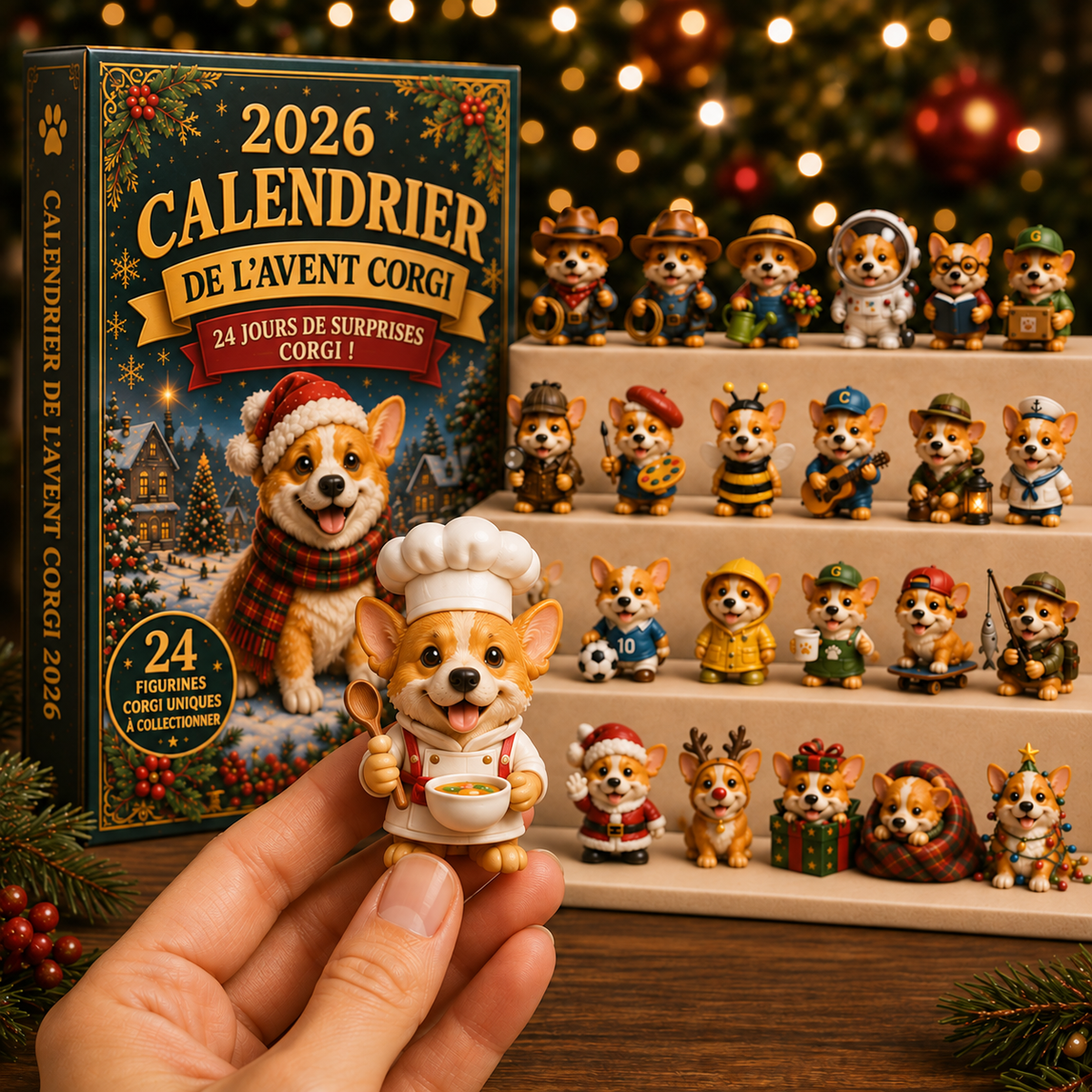 Calendrier de l’Avent Corgi 2026 – 24 Surprises