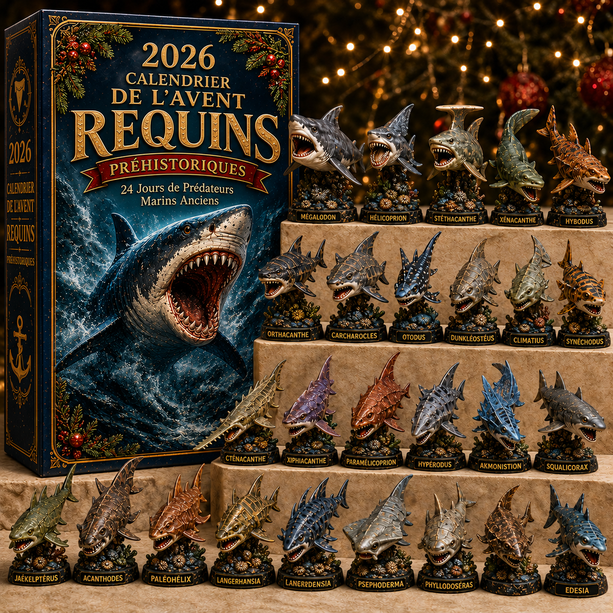 Calendrier de l’Avent Requins Préhistoriques 2026 – 24 Jours de Découvertes Océaniques