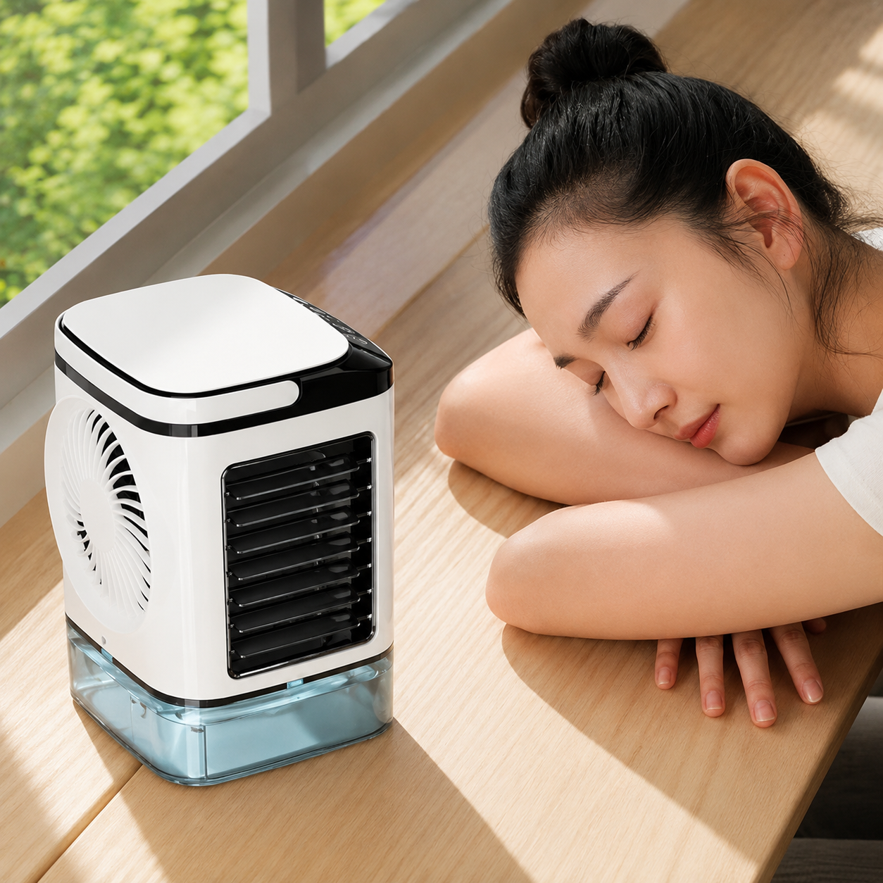 Climatiseur Portable | Mini Climatiseur USB avec Fonction Brumisation et 3 Vitesses