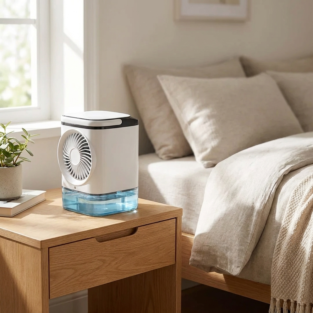 Climatiseur Portable | Mini Climatiseur USB avec Fonction Brumisation et 3 Vitesses