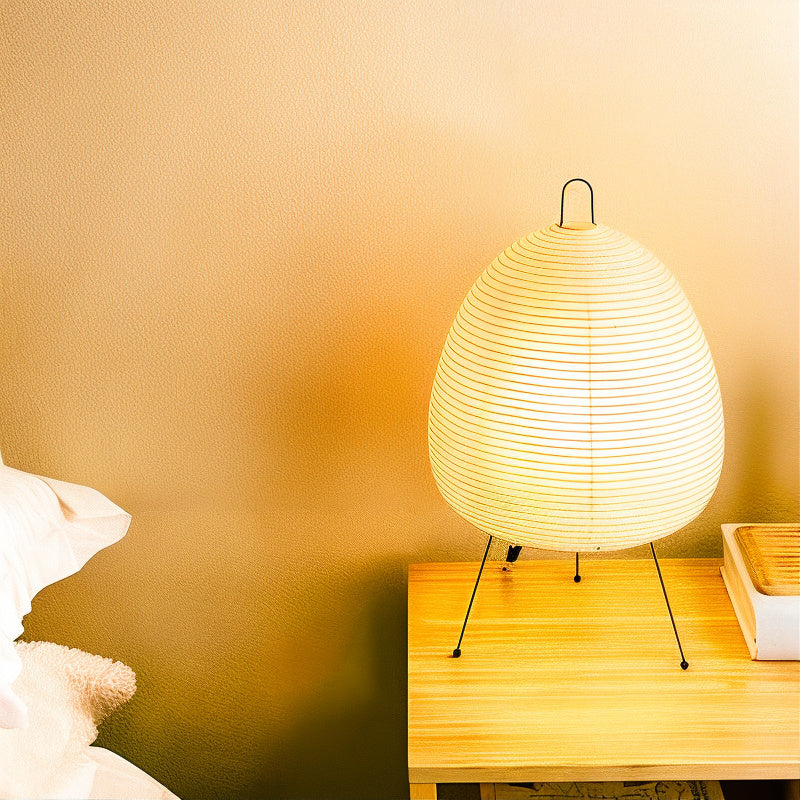 ZenLicht – Lampe de table japonaise en papier de riz