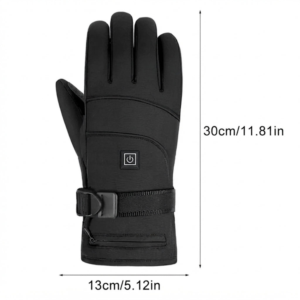 Gants chauffants imperméables avec 3 niveaux de chaleur