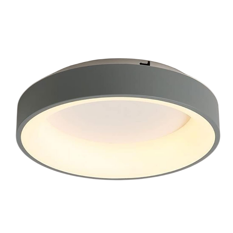 Luminara – Plafonnier LED Moderne Rond Finition Blanc Salon