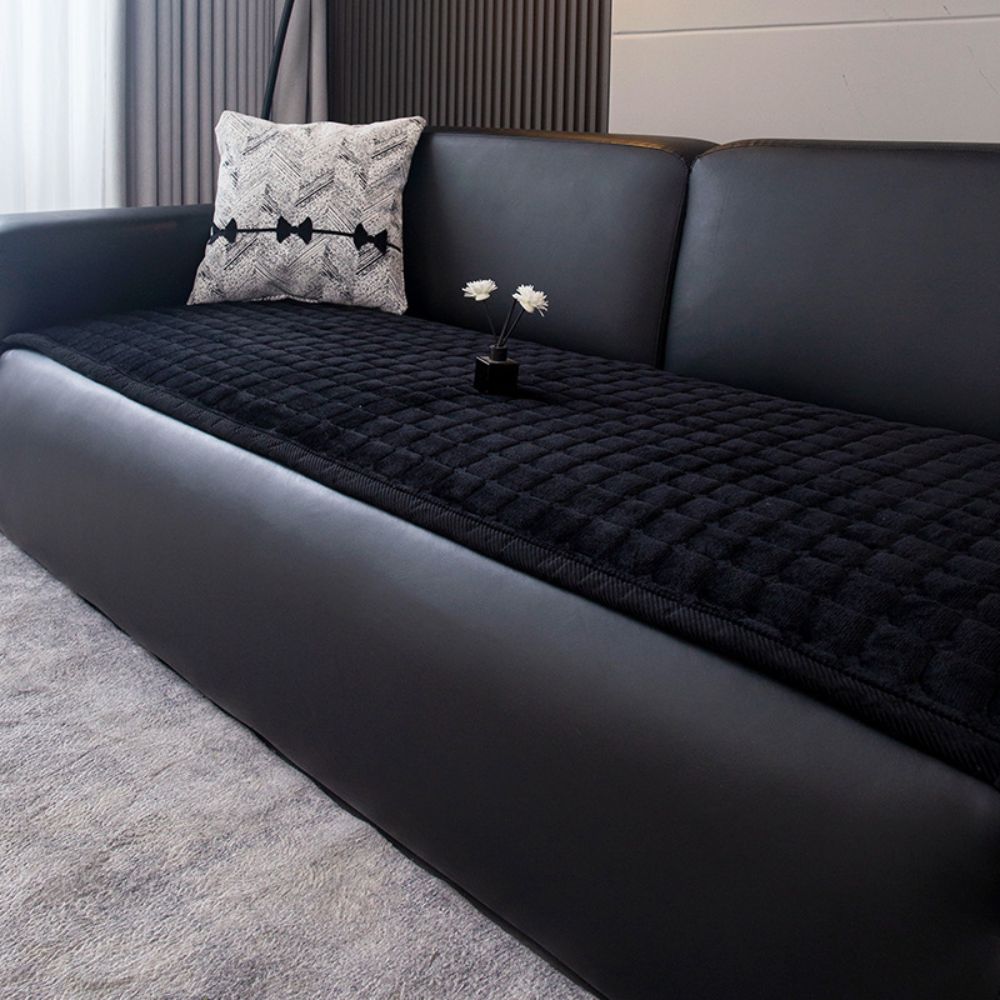 Housse de canapé | Matelassée, Texture en Peluche Douce 9