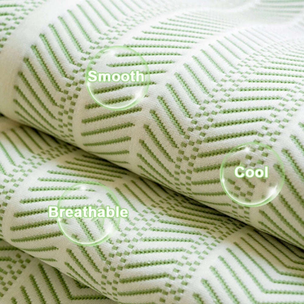 Housse de canapé | Motif chevrons, Bord festonné 8