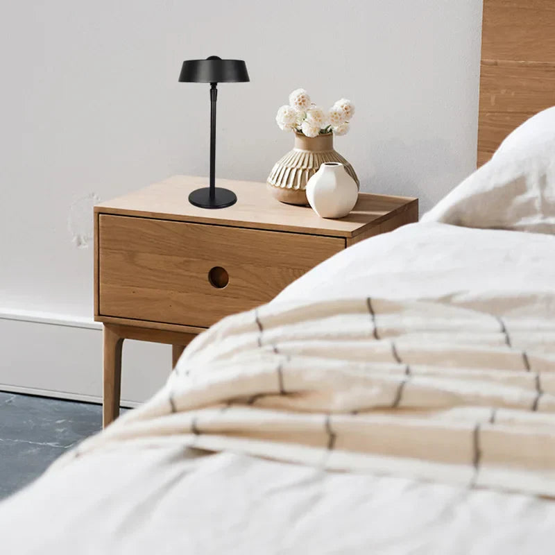 CityLuxe I Lampe de Table LED Moderne – Métal et Verre Épurés pour le Salon