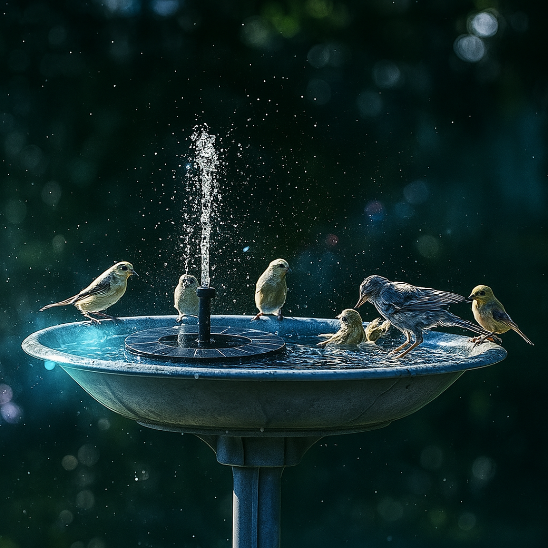 Fontaine solaire de jardin à énergie solaire