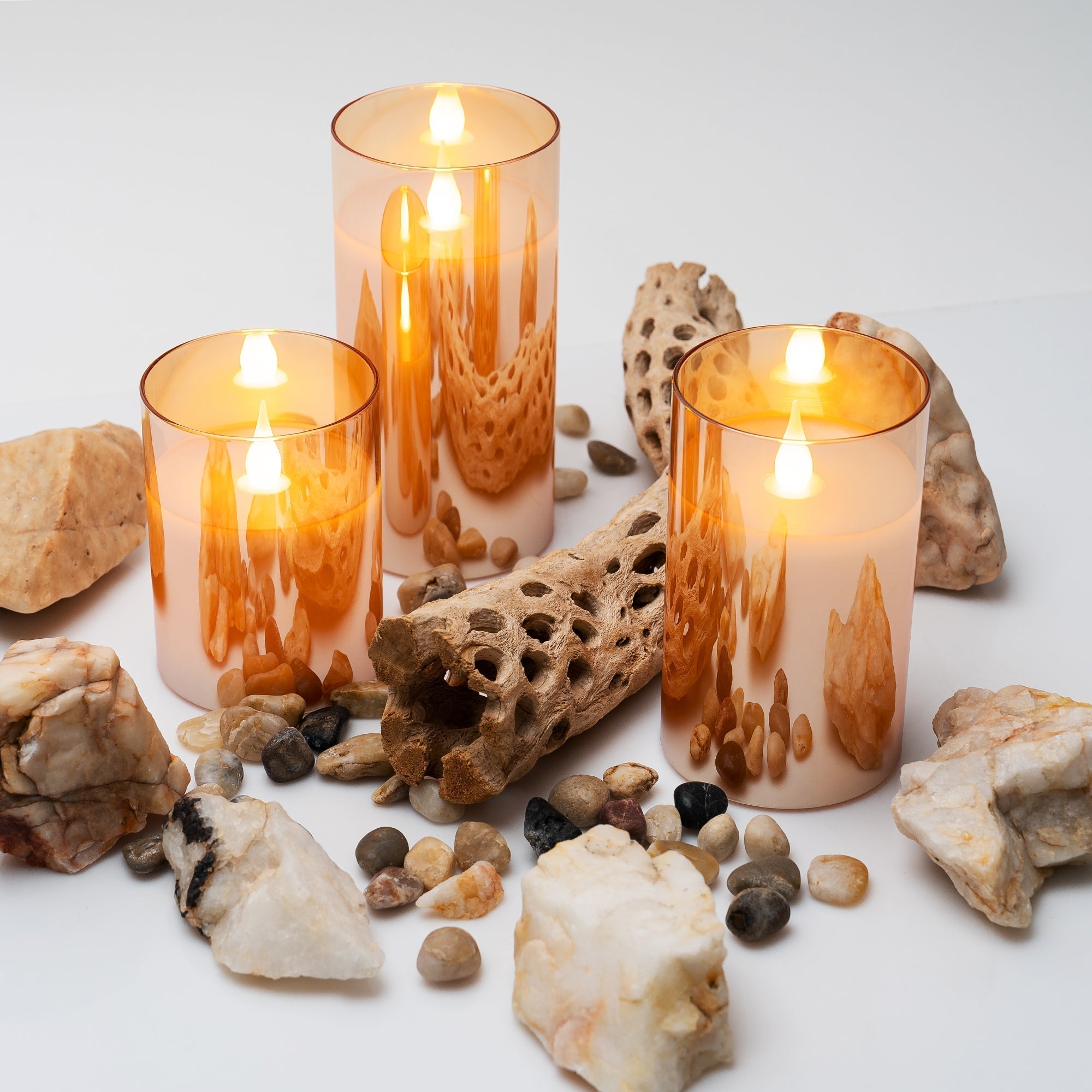 Bougies LED modernes avec télécommande