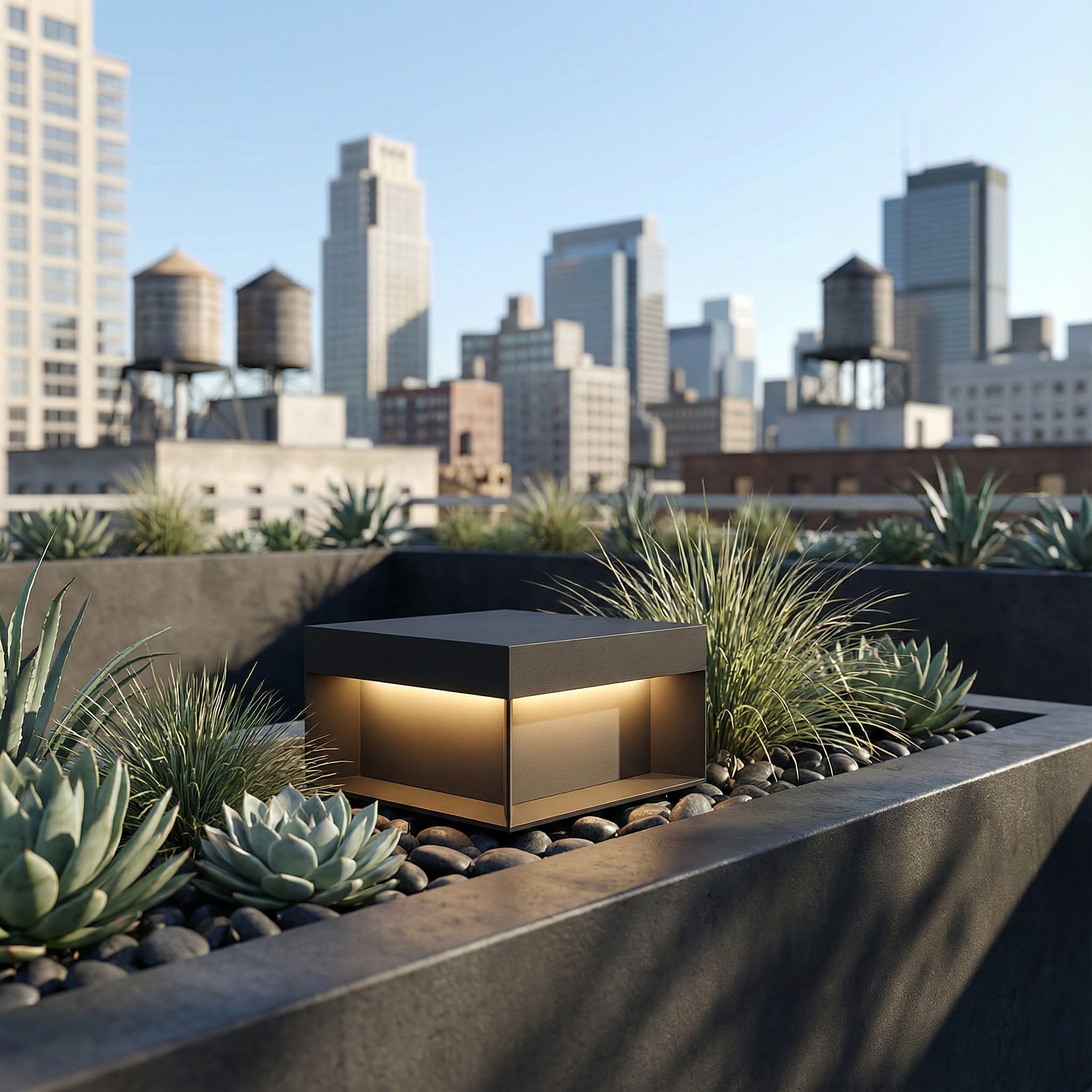 Lampe Solaire | Design Cubique, Éclairage Ambiant 6