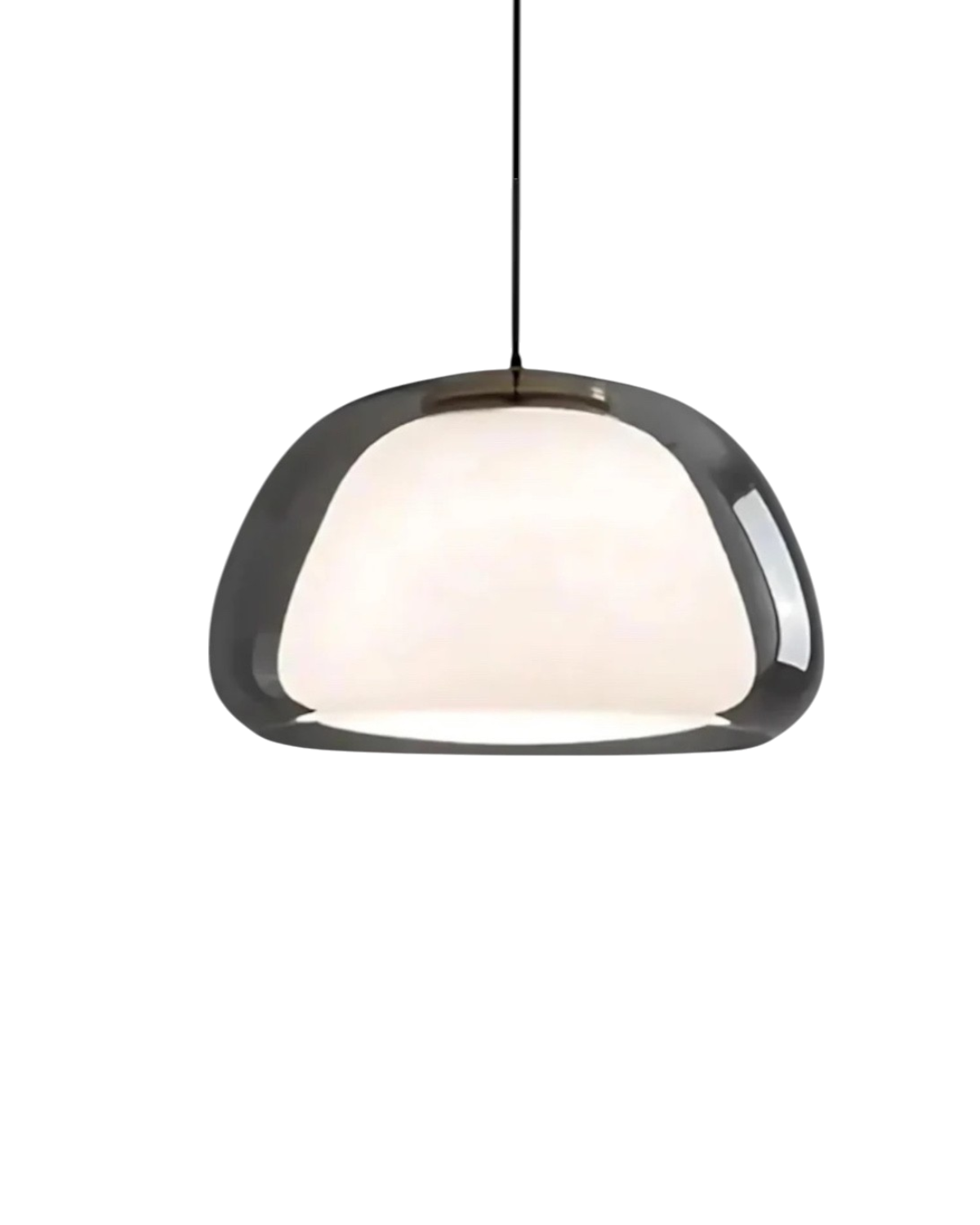 Lampe Suspendue | Forme Dôme, Verre Dépoli Translucide 0