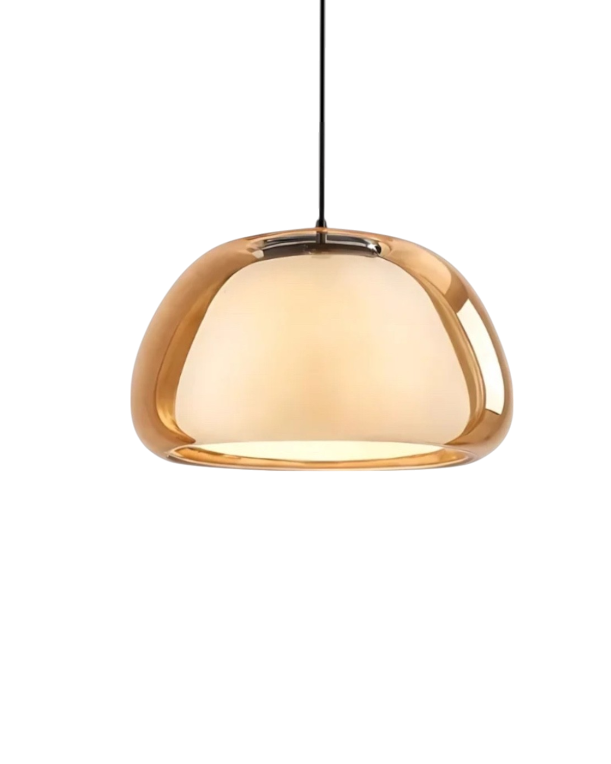Lampe Suspendue | Forme Dôme, Verre Dépoli Translucide 8