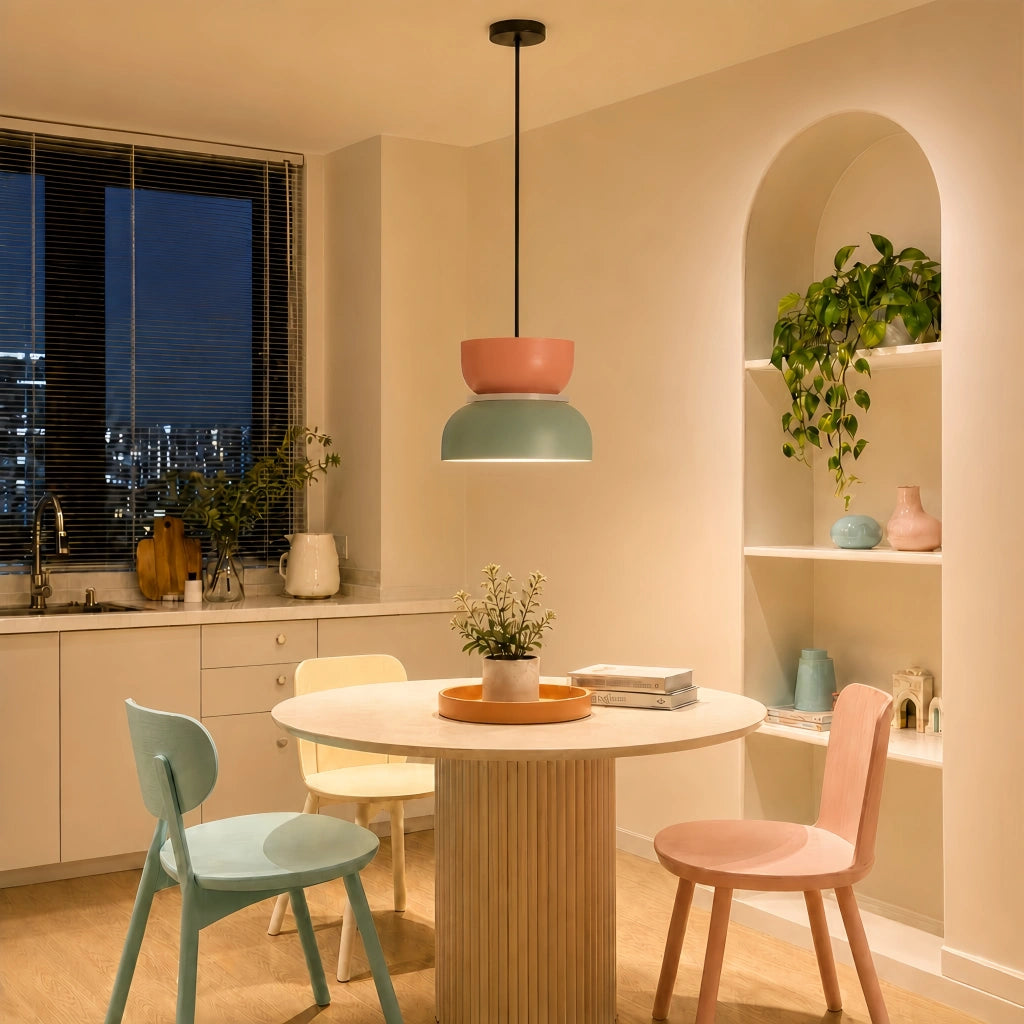 Lampe à Suspension | Design Nordique, Motif Color Block 7