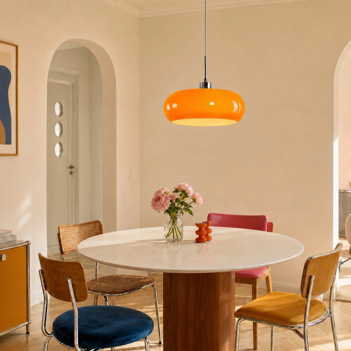Lampe à suspension | Verre Transparent, Style Bauhaus 4