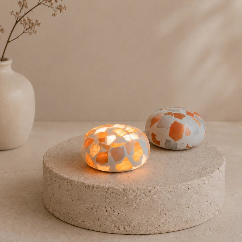 Lampe de Chevet | Finition Minérale, Rechargeable Sans Fil 0