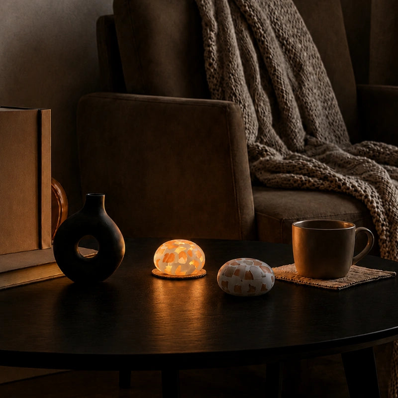 Lampe de Chevet | Finition Minérale, Rechargeable Sans Fil 3
