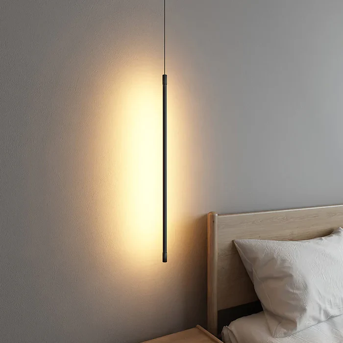 Lampe suspension LED | Tube fin, Structure en aluminium 3