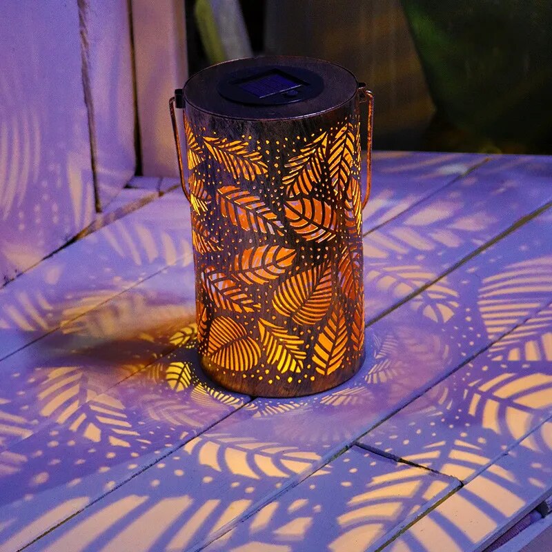 Lampe solaire LED décorative extérieur blanc chaud autonome étanche jardin terrasse design moderne