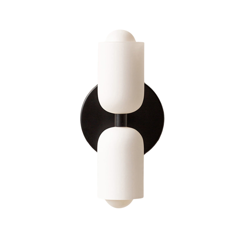 Applique Murale LED Élégante avec Verre Noir LumoZen