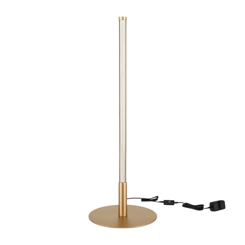 LustrousGold - Lampe de Table LED Dorée au Design Élégant et Moderne