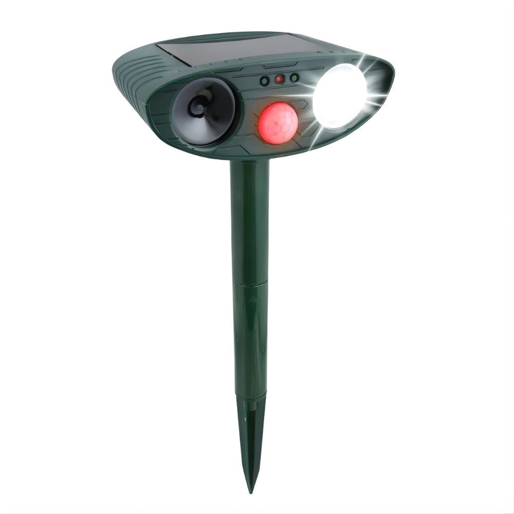 Répulsif à Ultrasons | Capteur de Mouvement Solaire, Dispositif Extérieur pour Jardin (Lot de 4)