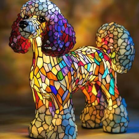 Lampe LED artisanale en cristal, style élégant, jardin et déco