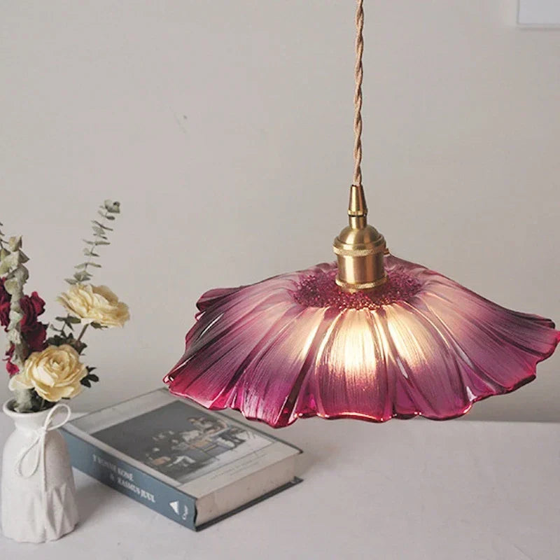 Fleuria – Suspension Florale Moderne LED Finition Blanc Salon